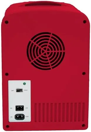 Another view of the CURTIS Budweiser MIS135BUD, Mini Portable Compact Personal Fridge Cooler, 4