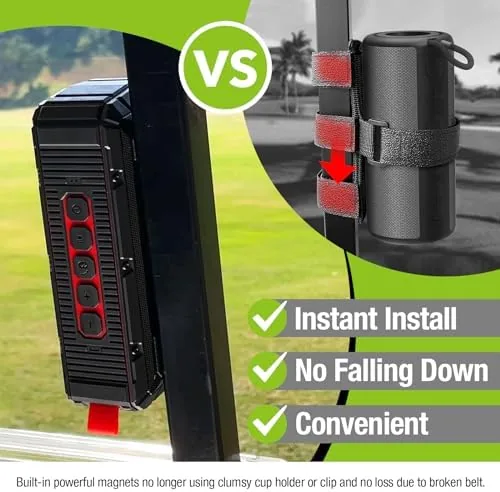 Close look at the Pro Portable Magnetic Bluetooth Golf Speaker Wireless Waterproof IPX6/Shockproof 3rd build quality