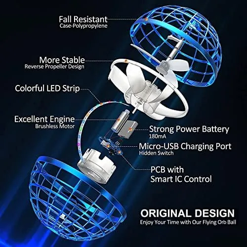 Close look at the AMERFIST Flying Orb Ball Toy,Cosmic Globe Boomerang Hover Ball Galactic build quality