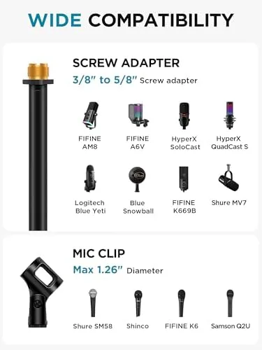 The InnoGear Mic Stand Microphone Stand Floor with Weighted Base for compared in context