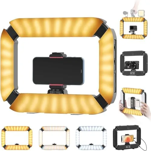 Smartphone Video Rig PICTRON U200 Handheld LED Ring Light Selfie Light | Phone Video Review: Tested and Rated