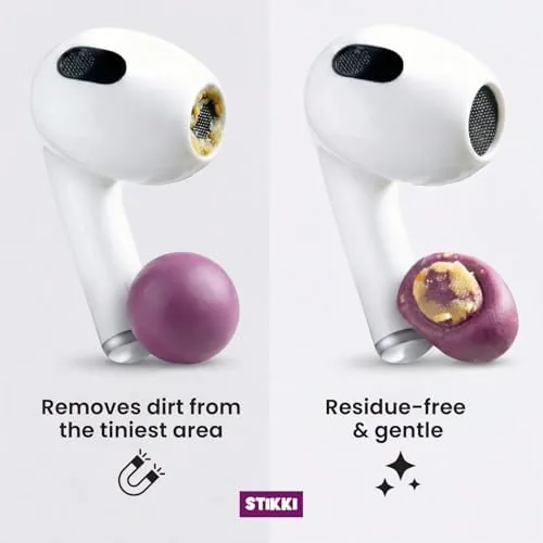 The Cleaning Putty & Precision Tools - Earbud, Port & Phone in real use