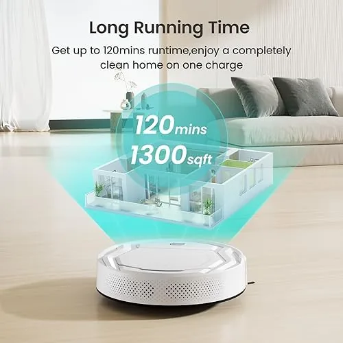 The Lefant Robot Vacuum Cleaner, Strong Suction, 120 Mins Runtime, Slim compared in context