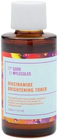 The Good Molecules Niacinamide Brightening Toner, Travel Size, 1 fl oz in real use