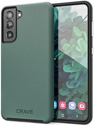Overview of the Crave Dual Guard for Samsung Galaxy S21 Case - Forest