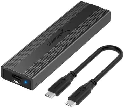 Overview of the SABRENT Tool-Free NVMe & SATA M.2 SSD Enclosure, USB 3.2