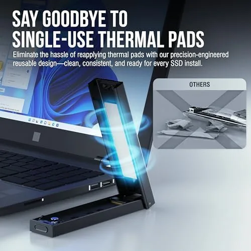 The SABRENT Tool-Free NVMe & SATA M.2 SSD Enclosure, USB 3.2 compared in context