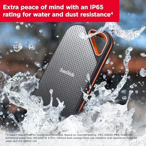 The SANDISK 4TB Extreme PRO Portable SSD - Up to 2000MB/s compared in context