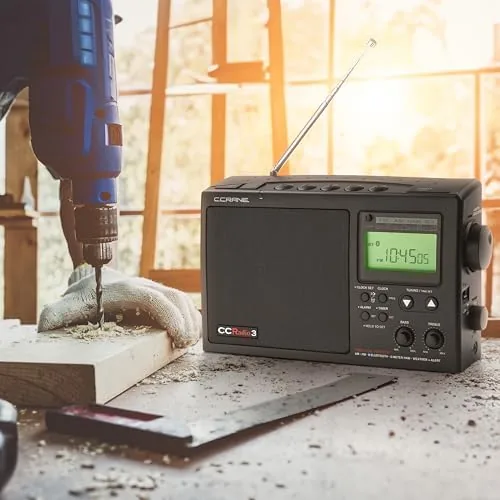 Close look at the C. Crane CCRadio 3 Long Range Reception AM, FM, NOAA build quality