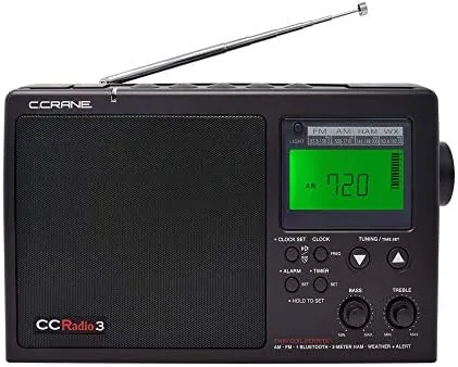 The C. Crane CCRadio 3 Long Range Reception AM, FM, NOAA in real use