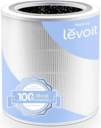 Levoit Core 400S-P replacement filter next to the Core 400S air purifier