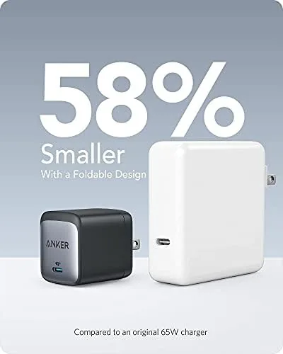 The Anker Nano USB C Charger,65W GaN II PPS Fast Compact in real use