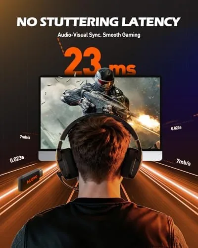 The NUBWO headset paired with a smartphone in Bluetooth mode