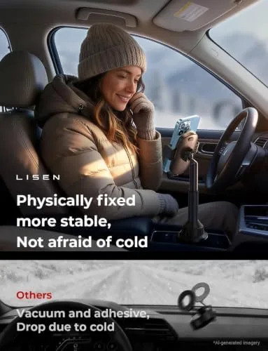 The LISEN Cup Holder Phone Holder [No Shaking] Phone Holder for in real use