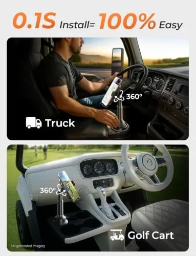 Testing the LISEN Cup Holder Phone Holder [No Shaking] Phone Holder for over two weeks