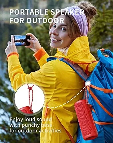 Another view of the SOWO Portable Bluetooth Speaker, Waterproof IPX7, 25W Loud Wirelss Speaker