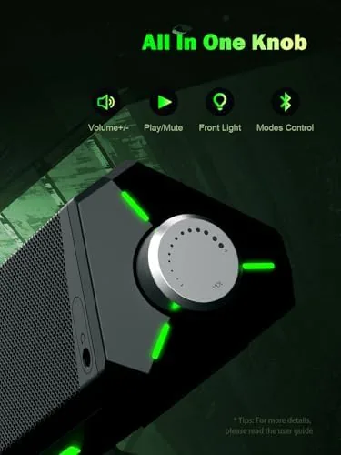 Another view of the Bluedee Computer Speakers for Desktop PC, Bluetooth AUX Computer Sound