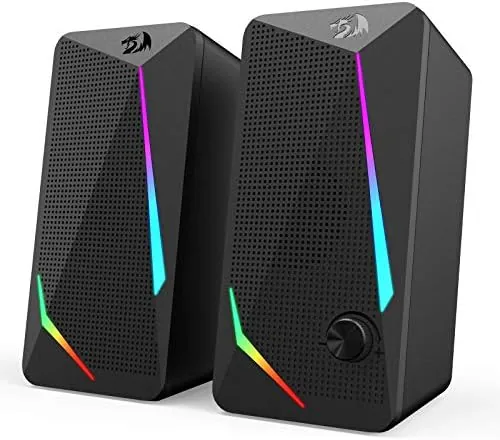 Redragon GS510 RGB Wired Desktop Speakers, 2.0 Channel Stereo Sound, Black | 4 Colorful Review: Tested and Rated