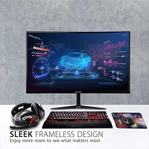 The ViewSonic VX3218-PC-MHD 32 Inch 1080p Curved Gaming Monitor, 180Hz and in real use