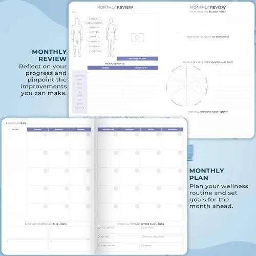 The Clever Fox Fitness & Food Journal, Workout Planner, 5.8"x8.3" Light in real use