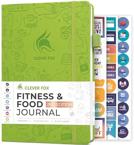 Testing the Clever Fox Fitness & Food Journal, Workout Planner, 5.8"x8.3" Light over two weeks