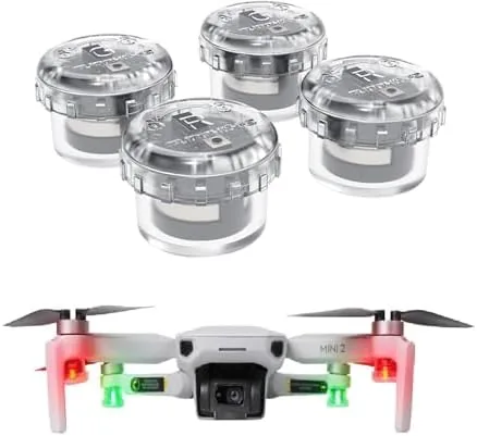 Overview of the 4Pcs Drone Strobe Lights, Anti Collision Light for Drone Night