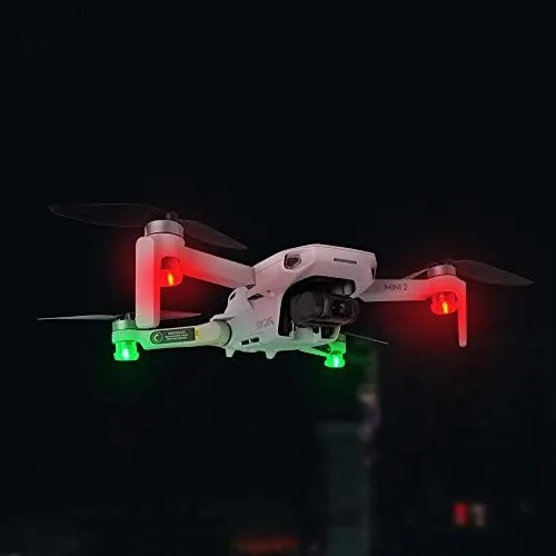 The 4Pcs Drone Strobe Lights, Anti Collision Light for Drone Night in real use