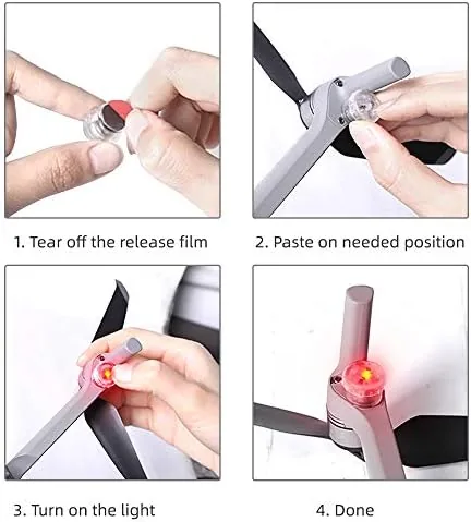 Testing the 4Pcs Drone Strobe Lights, Anti Collision Light for Drone Night over two weeks