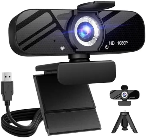 Tewiky Full HD Webcam with Built-in Microphone and Rotatable Tripod, 1080P Video and Wide Review: Tested and Rated