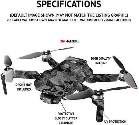 The MightySkins Glossy Glitter Compatible with DJI Mini 2 Portable Drone in real use