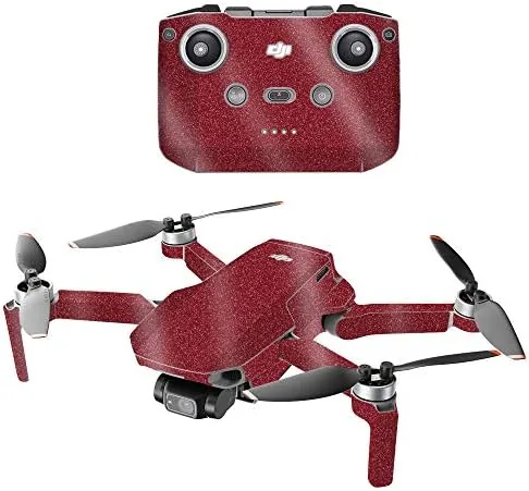 MIGHTY SKINS Glossy Glitter Compatible with DJI Mini 2 Portable Drone - Solid Burgundy Review: Tested and Rated
