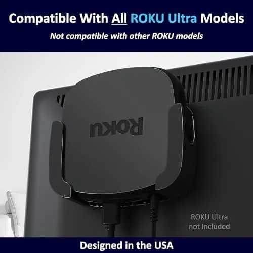 Close look at the Holder for Roku Ultra (Compatible with All Roku Ultra Models) build quality