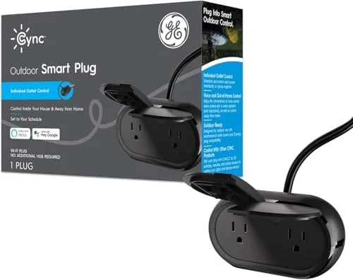 GE Cync Outdoor Smart Plug, Wi-Fi & Bluetooth, Alexa & Google, 1pk | Weather-resistant Review: Tested and Rated