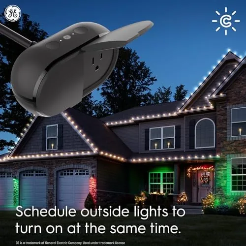 Another view of the GE Cync Outdoor Smart Plug, Wi-Fi & Bluetooth, Alexa &