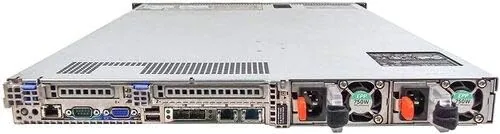 The inside of the R630 showing the dual Xeon sockets and DIMM slots