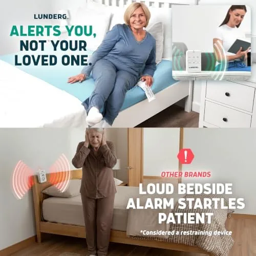 Close look at the Lunderg Wireless Early Alert Bed Alarm System for Elderly & build quality