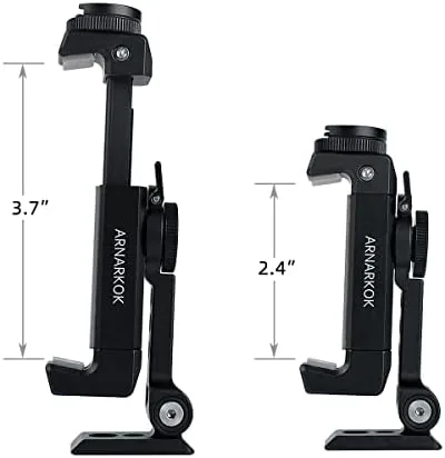 The Metal Phone Tripod Mount with Rotatable Cold Shoe for Microphone compared in context