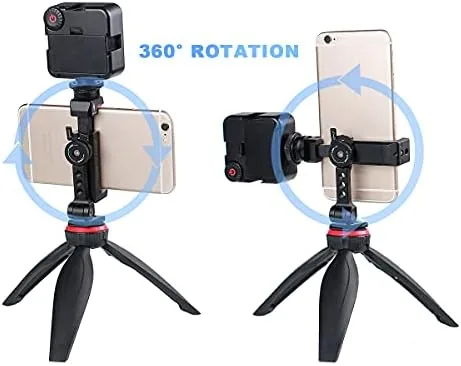 Testing the Metal Phone Tripod Mount with Rotatable Cold Shoe for Microphone over two weeks