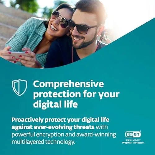 ESET blocking a test threat with a clear warning notification
