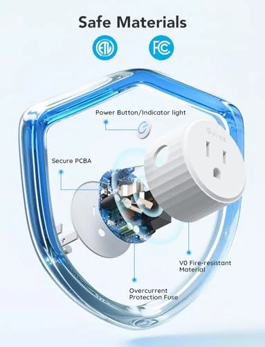A voice assistant command switching the lamp connected to the smart plug