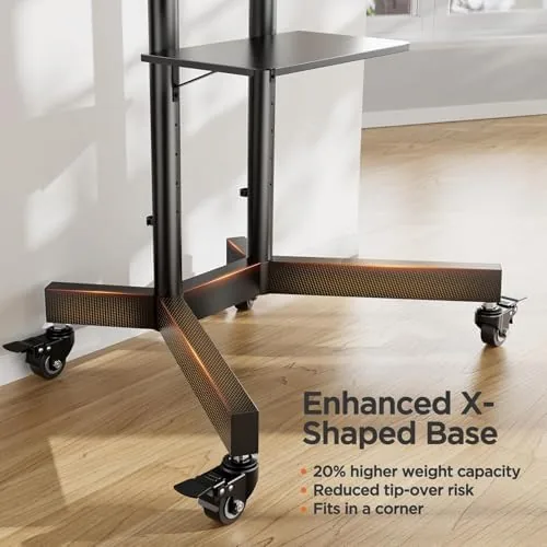 Testing the Perlegear Rolling TV Stand, Mobile TV Stand on Wheels for over two weeks