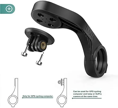 Close look at the TUSITA Out Front Mount Compatible with Garmin Edge GPS Bike build quality