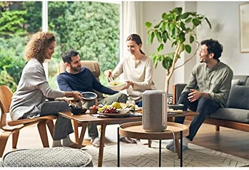The Sony SRS-RA3000 360 Reality Audio Wi-Fi / Bluetooth Wireless Speaker in real use