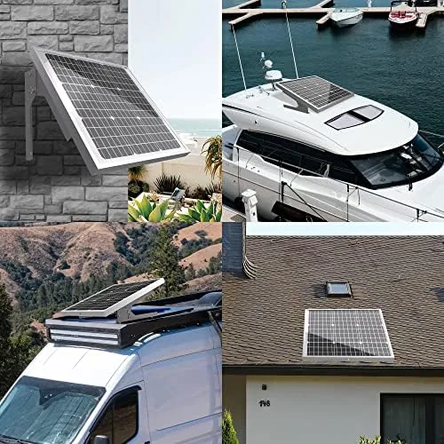 Testing the 50W/12V Solar Panel Kit, Solar Battery Trickle Charger Maintainer + over two weeks
