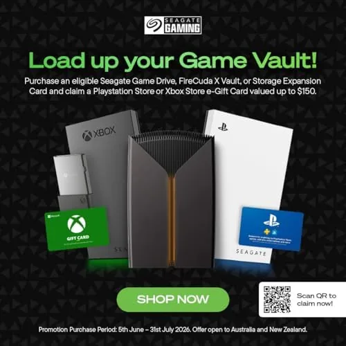 The Seagate Game Drive for Xbox 4 TB External Hard Drive in real use
