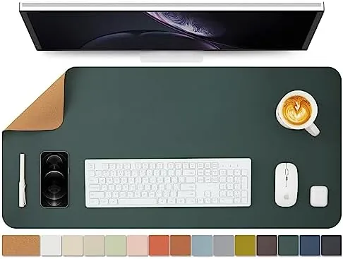 Overview of the Cork Desk Mat - Dual-Sided Desk Pad for Office and
