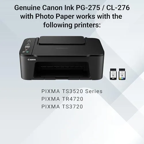The Canon PG-275 / CL-276 Genuine Ink Value Pack (2 Cartridges) compared in context