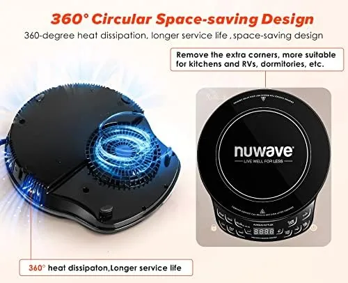 The Nuwave Flex Precision Induction Cooktop, 6.5" Heating Coil, Black | in real use