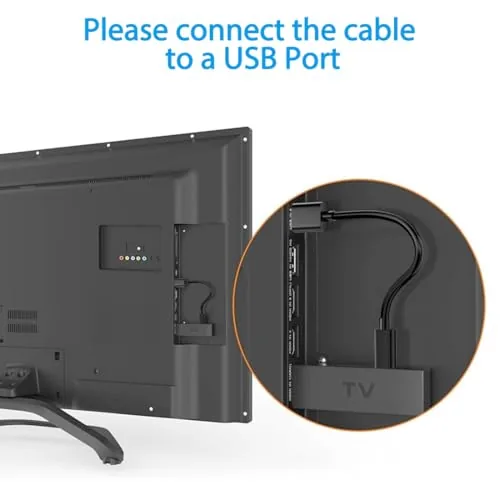 Detail shot of the Short Micro USB Cable,Android Charger Compatible with Fire Stick,for Roku features