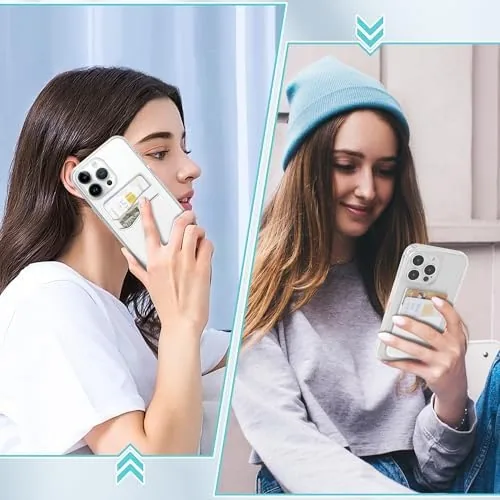 The SHANSHUI Phone Wallet, Credit Card Holder for Back of Phone compared in context